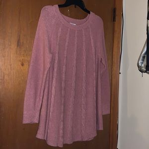 *3 for $25* Croft&Barrow Pink Sweater women size L